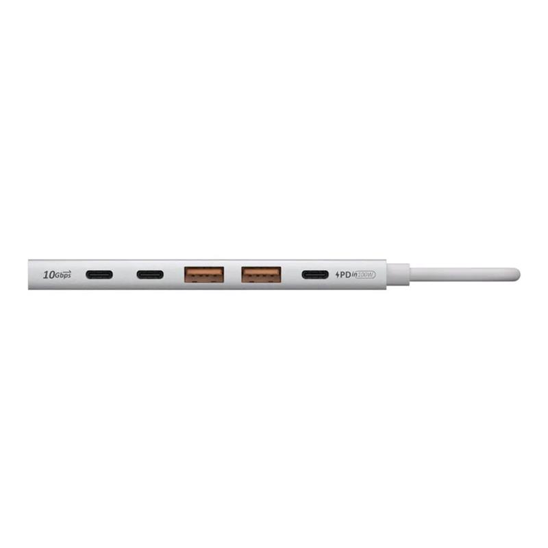Adam Elements USB-C Hub DE06 6-in-1 - Silver