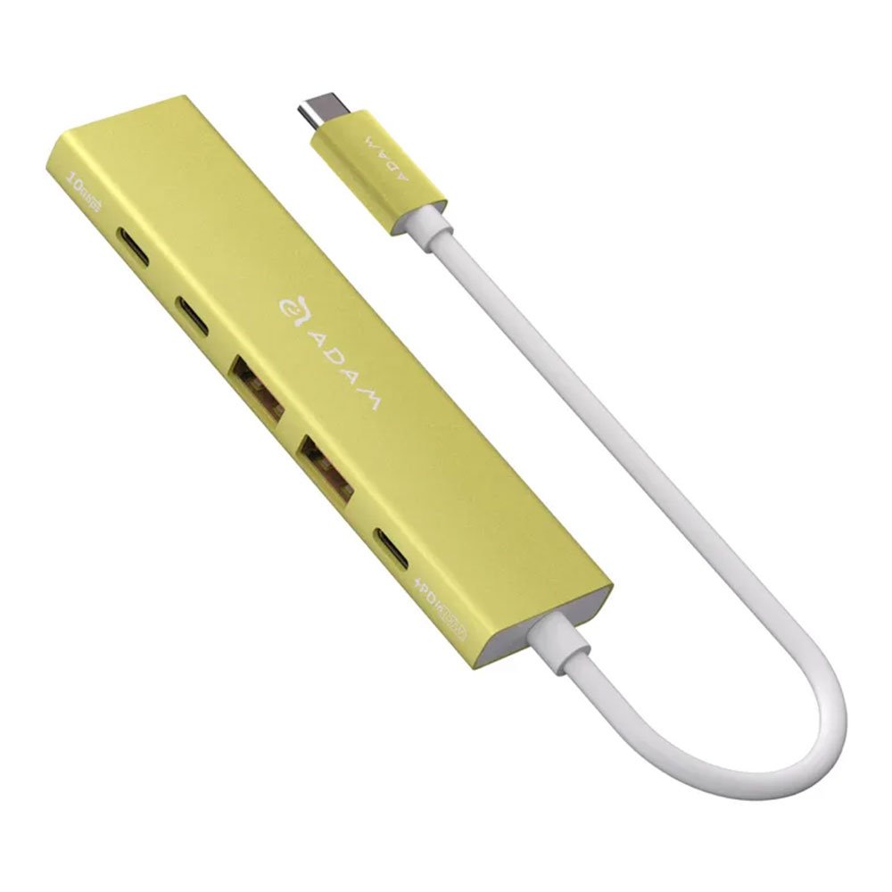 Adam Elements USB-C Hub DE06 6-in-1 - Yellow