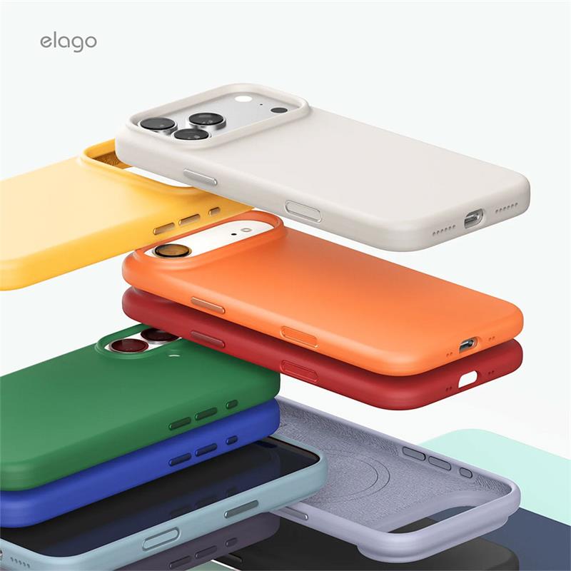 Elago kryt Silicone Case Magsafe Camera Control pre iPhone 17 Pro - Burgundy
