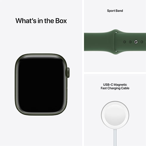 Apple Watch Series 7 GPS 45mm puzdro zo zeleného hliníka *Trieda A*