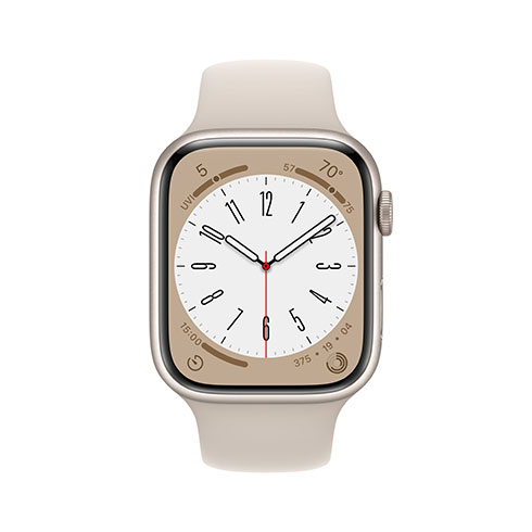 Apple Watch Series 8 GPS 45mm puzdro z hviezdne bieleho hliníka *Použitý s DPH - Trieda C*