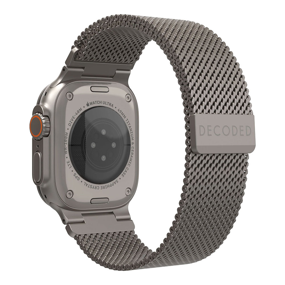 Decoded remienok Stainless Steel Traction Strap pre Apple Watch Ultra - Silver