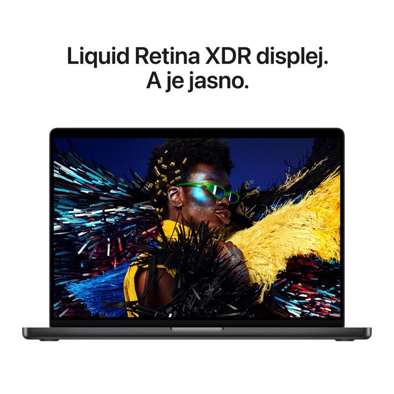 CTO MacBook Pro 16" Apple M5 Pro 18core CPU 20core GPU 64GB 2TB 140W Vesmírně černý CZ s Nanotexturou
