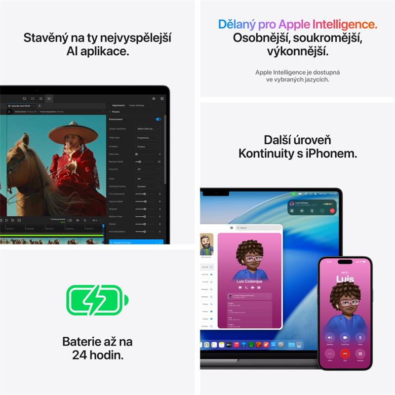 CTO MacBook Pro 16" Apple M5 Pro 18core CPU 20core GPU 64GB 2TB 140W Vesmírně černý CZ s Nanotexturou