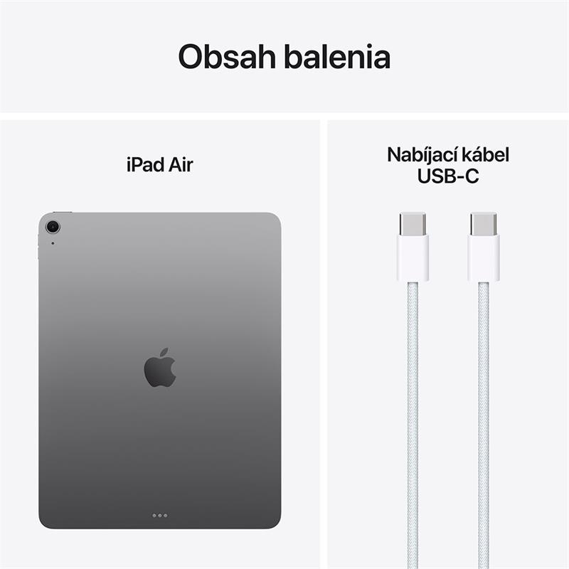 iPad Air 13" (2025) Wi-Fi 128 GB kozmická sivá *Použitý s DPH - Trieda A*