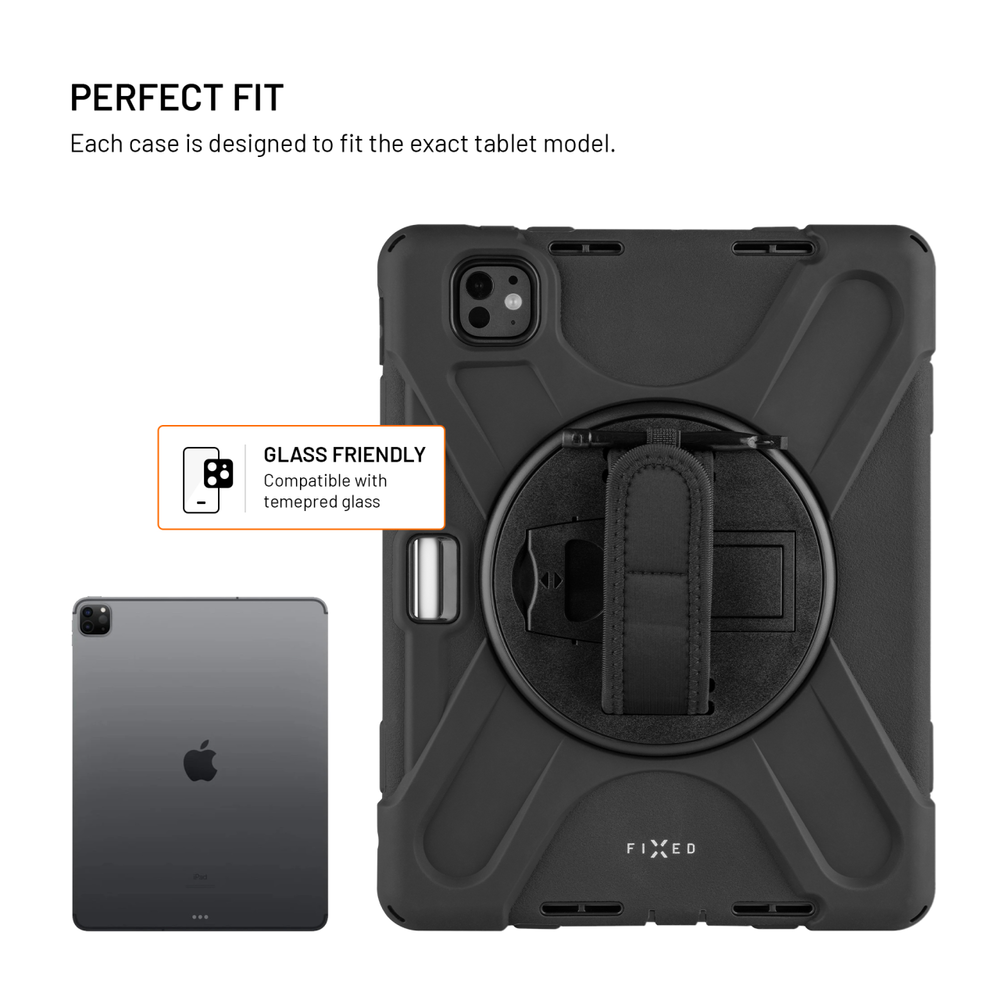 FIXED kryt Rugged Tab Case pre Apple iPad Pro 11" (2018-2022)/iPad Air (2020-2026),čierny