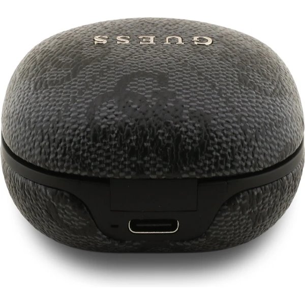 Guess PU 4G Metal Logo ENC TWS Bezdrôtové Slúchadlá čierne