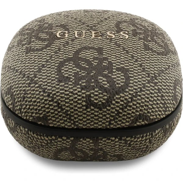 Guess PU 4G Metal Logo ENC TWS Bezdrôtové Slúchadlá hnedé