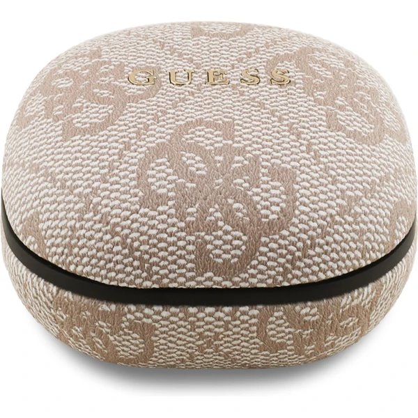 Guess PU 4G Metal Logo ENC TWS Bezdrôtové Slúchadlá ružové