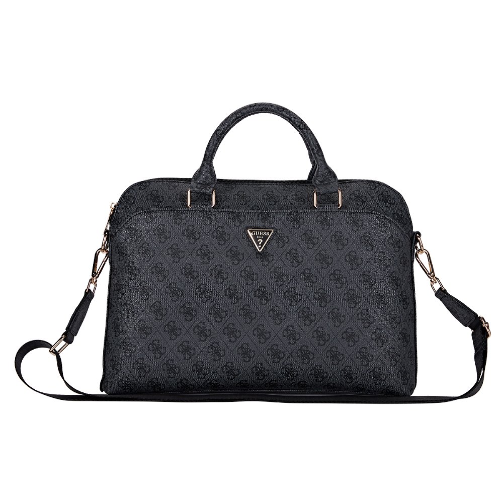 Guess PU 4G Triangle Logo Brašna na MacBook 13/14/15" černá