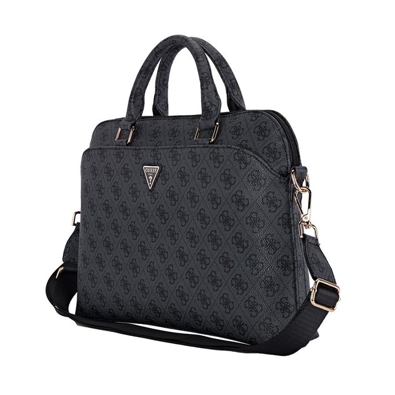 Guess PU 4G Triangle Logo Brašna na MacBook 13/14/15" černá
