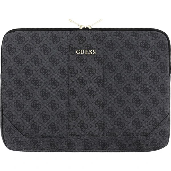 Guess PU Leather 4G Pouzdro na MacBook 13" šedé