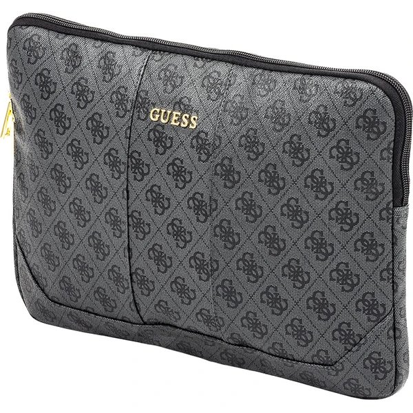 Guess PU Leather 4G Pouzdro na MacBook 13" šedé