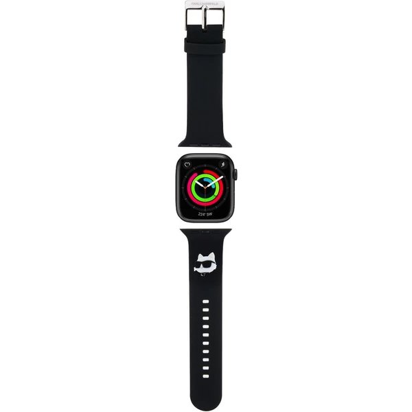 Karl Lagerfeld Choupette Head NFT Řemínek pro Apple Watch 38/40/41 černý