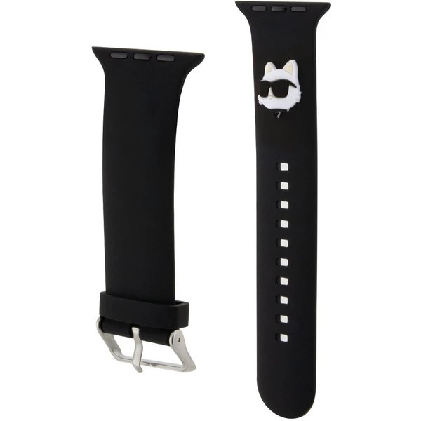 Karl Lagerfeld Choupette Head NFT Řemínek pro Apple Watch 38/40/41 černý