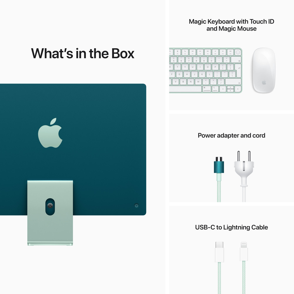 iMac 24" 4.5K Apple M1 8C CPU 8C GPU 8GB 256GB Zelený SK