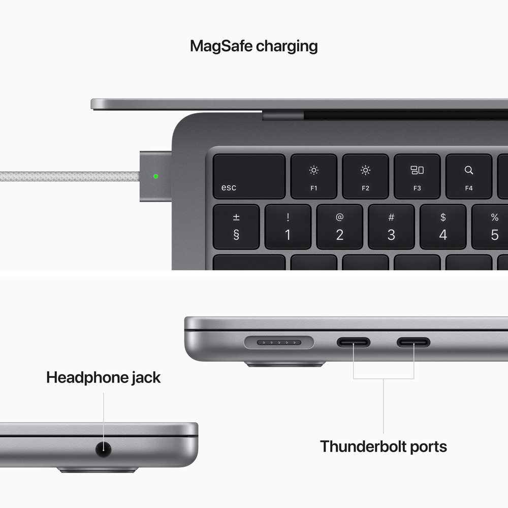 MacBook Air 13" Apple M2 8core CPU 10core GPU 8GB 512GB Vesmírně Šedý CZ