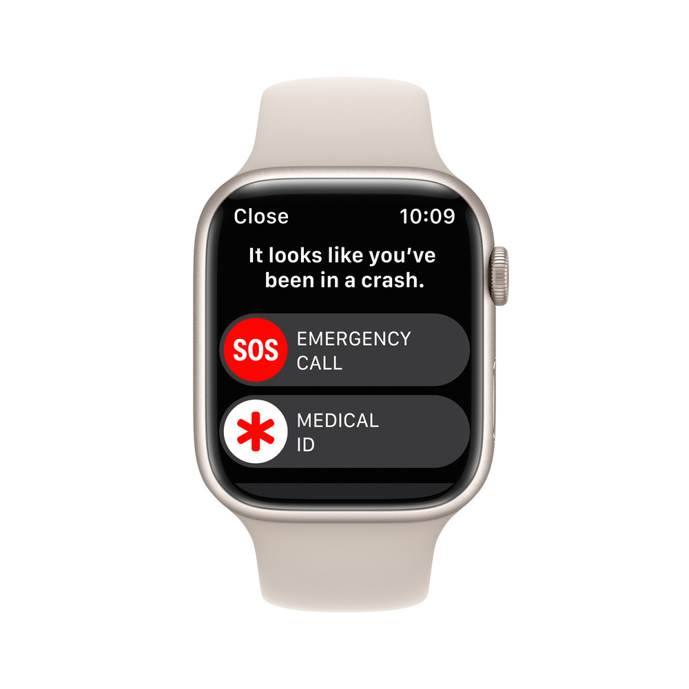 Apple Watch Series 8 GPS 45mm Hviezdne biele hliníkové puzdro s hviezdne bielym športovým remienkom