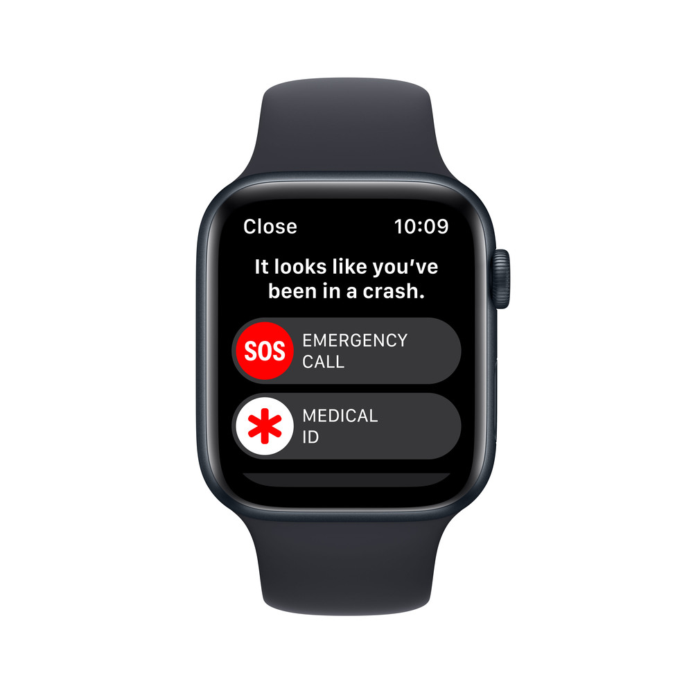 Apple Watch SE GPS 44mm Tmavo atramentové hliníkové puzdro s tmavo atramentový športovým remienkom