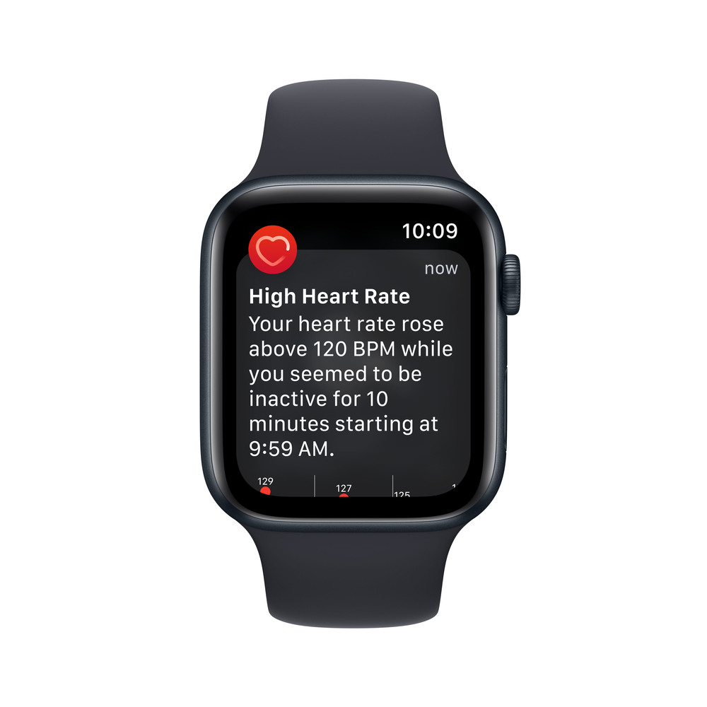 Apple Watch SE GPS 44mm Tmavo atramentové hliníkové puzdro s tmavo atramentový športovým remienkom