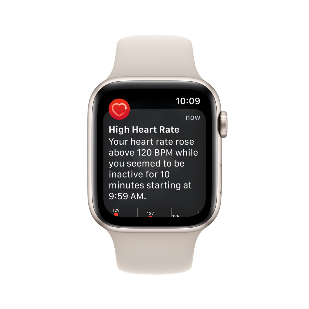 Apple Watch SE GPS + Cellular 44mm Hviezdne biele hliníkové puzdro s hviezdne bielym športovým remienkom