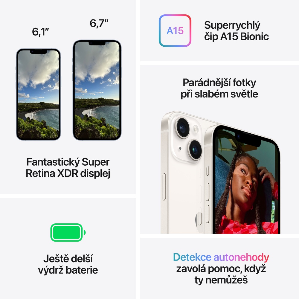 iPhone 14 Plus 512 GB hvězdně bílý