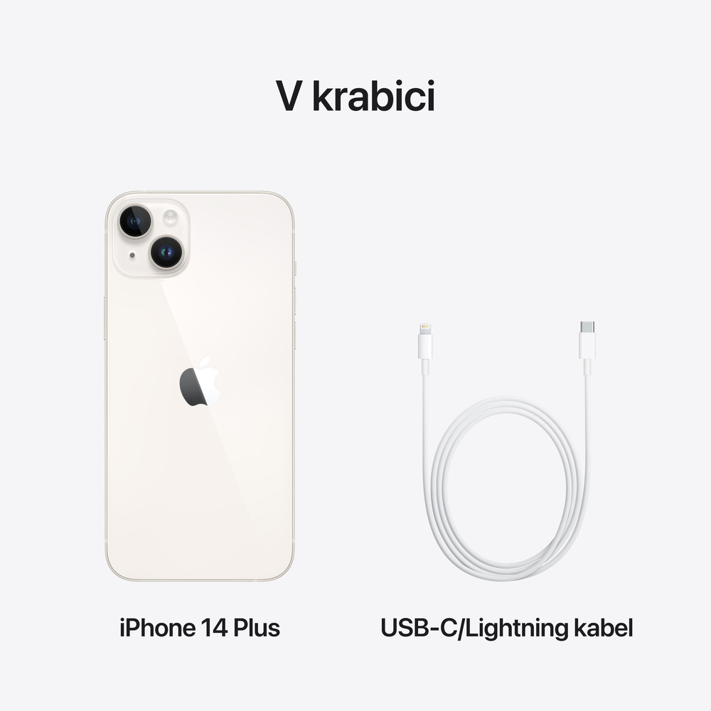 iPhone 14 Plus 256 GB hviezdne biely