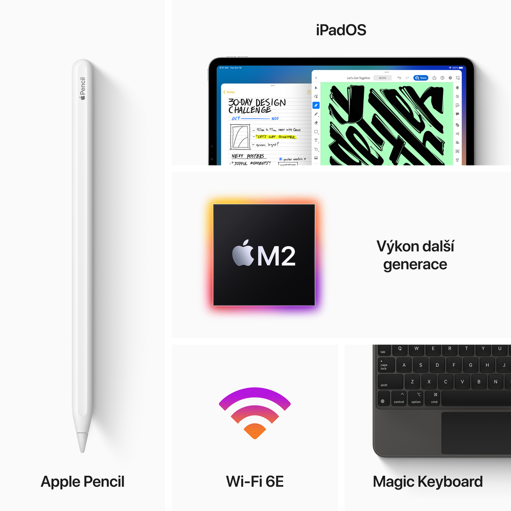 iPad Pro 11" Wi-Fi 2TB Kozmický sivý (2022)