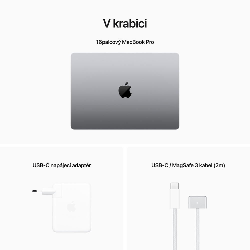 MacBook Pro 16" Apple M2 Max 12-core CPU 38-core GPU 32GB 1TB Vesmírně šedý CZ