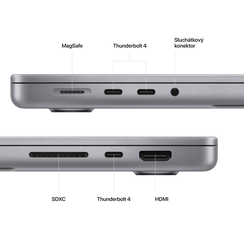 MacBook Pro 14" Apple M2 Pro 12-core CPU 19-core GPU 16GB 1TB Vesmírně šedý CZ