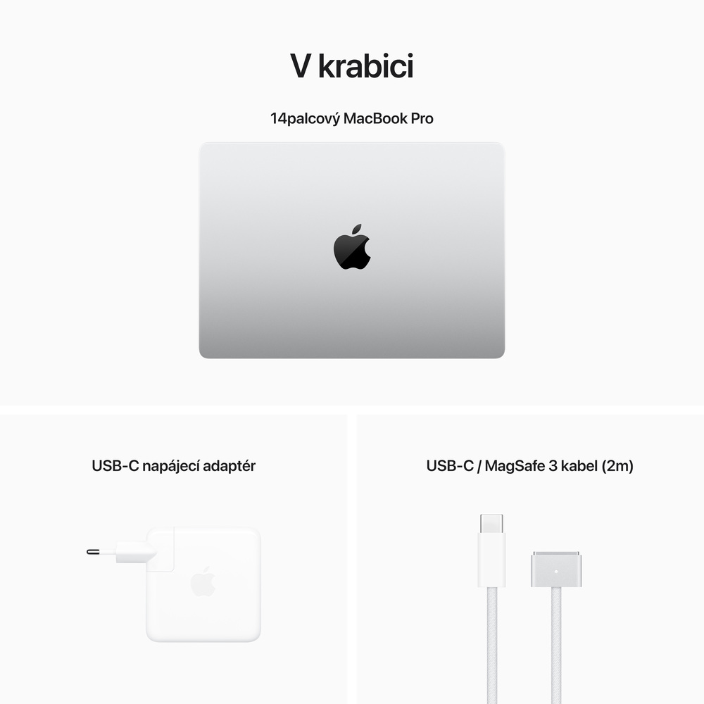 MacBook Pro 14" Apple M2 Pro 12-core CPU 19-core GPU 16GB 1TB Stříbrný CZ