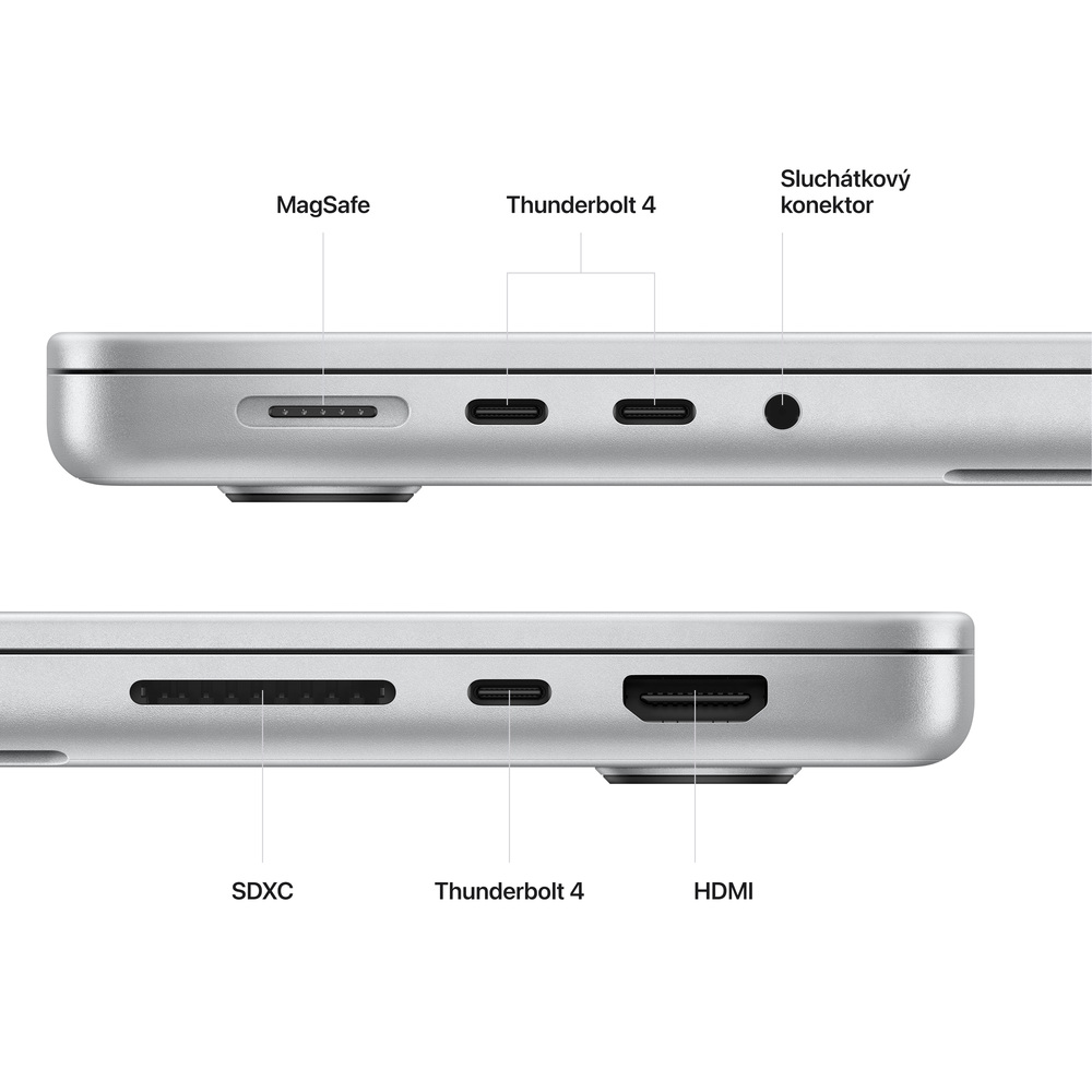 MacBook Pro 14" Apple M2 Pro 12-core CPU 19-core GPU 16GB 1TB Stříbrný CZ