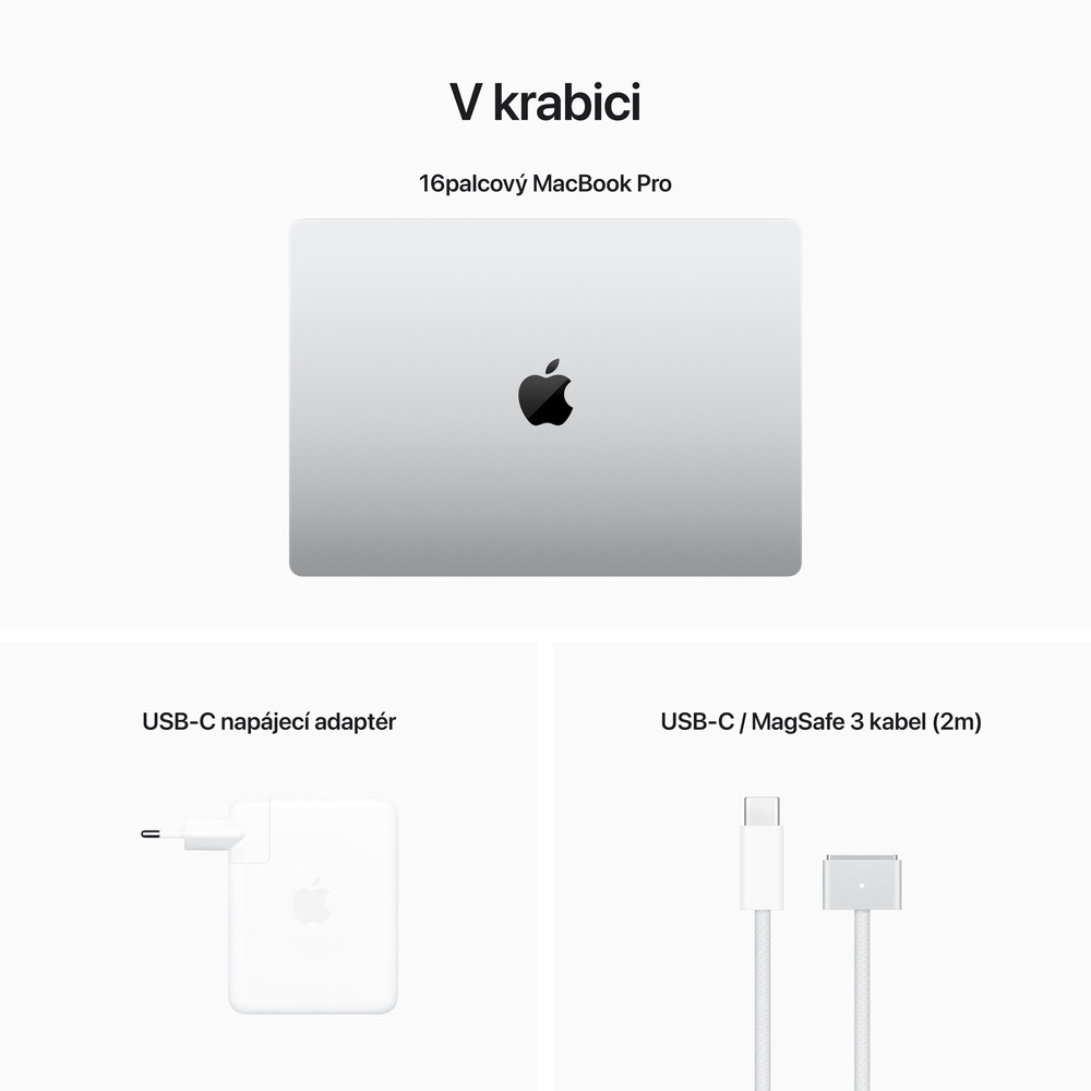 MacBook Pro 16" Apple M2 Max 12-core CPU 38-core GPU 32GB 1TB Stříbrný CZ