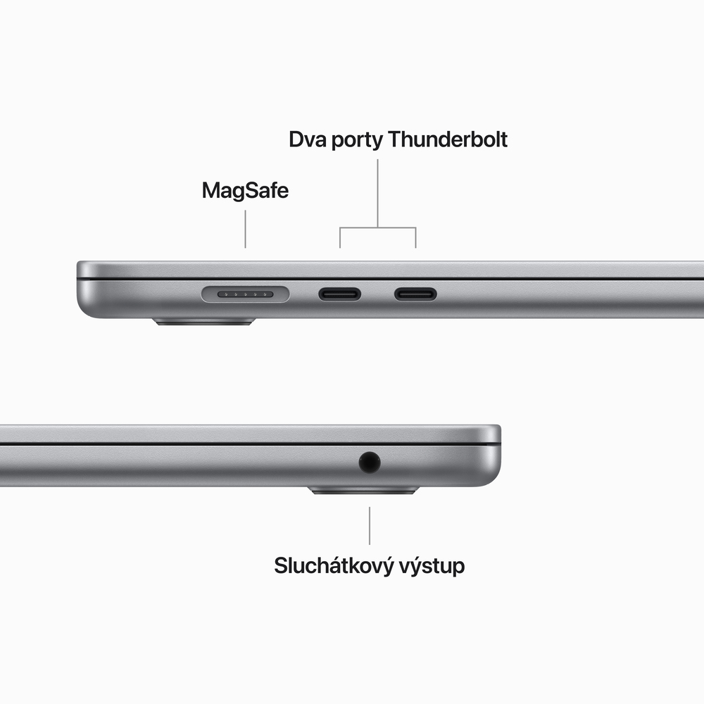 MacBook Air 15" Apple M2 8core CPU 10core GPU 8GB 256GB Vesmírně Šedý CZ