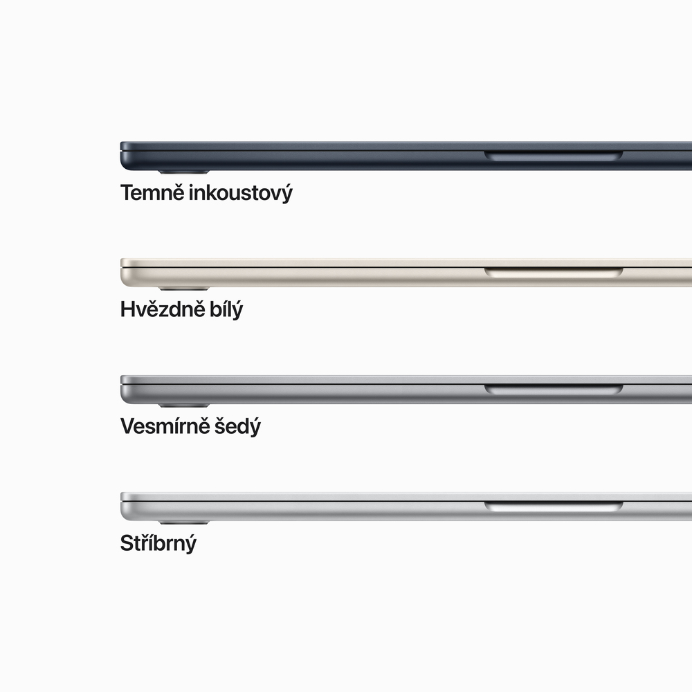 MacBook Air 15" Apple M2 8core CPU 10core GPU 8GB 256GB Hvězdně Bílý CZ