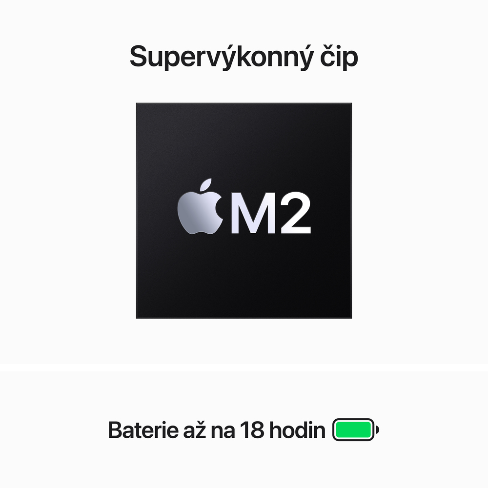 MacBook Air 15" Apple M2 8core CPU 10core GPU 8GB 256GB Hvězdně Bílý CZ