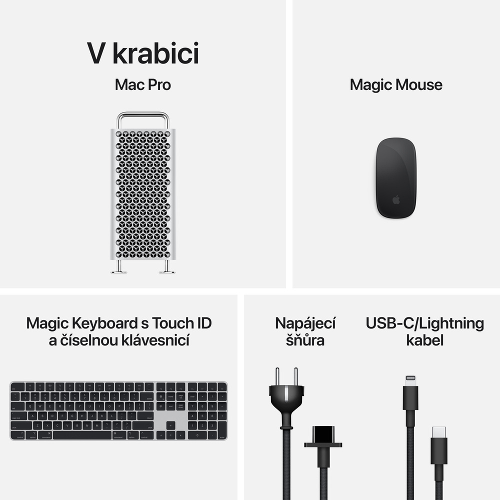 Mac Pro Tower M2 Ultra 24core CPU 60core GPU 64GB 1TB CZ