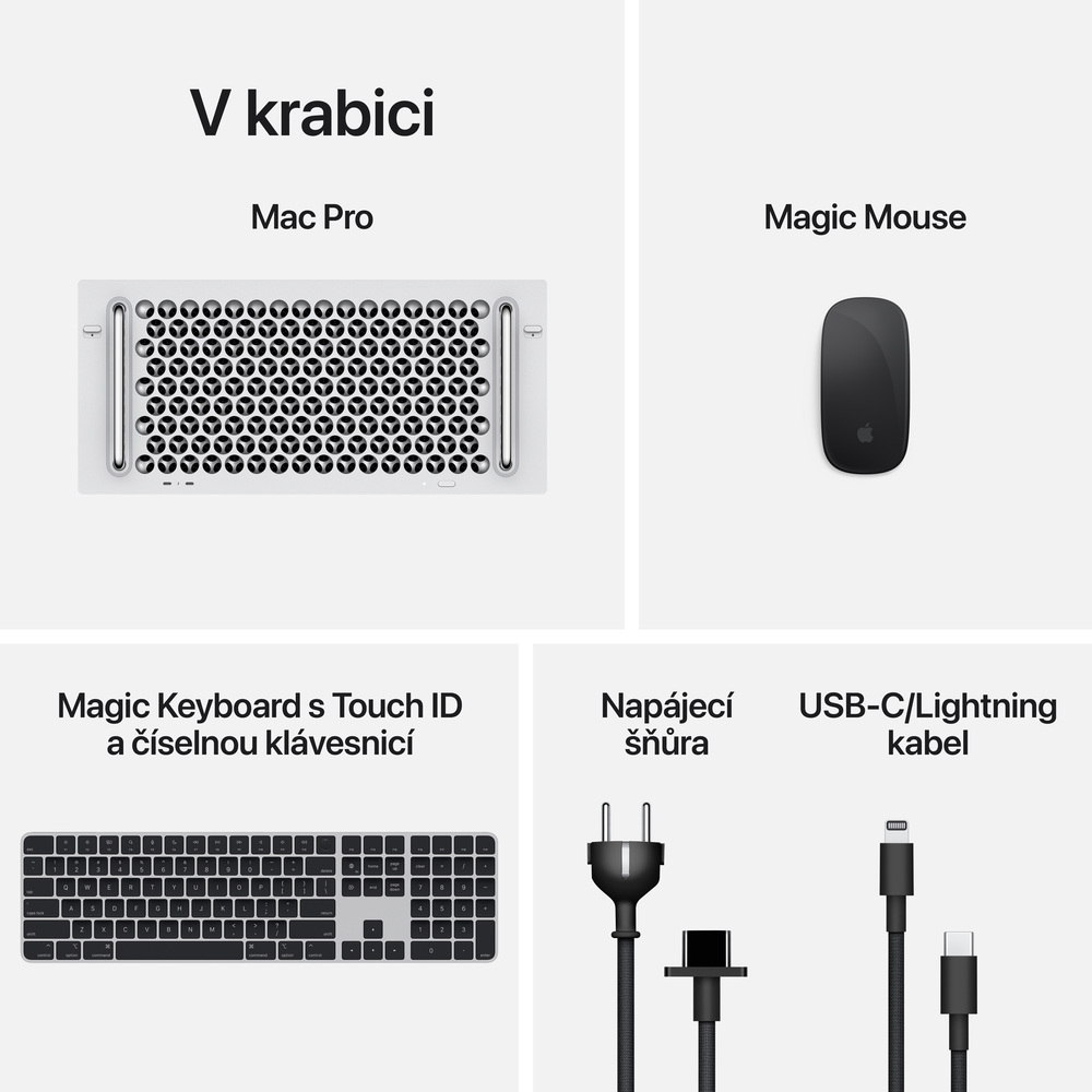 Mac Pro Rack M2 Ultra 24core CPU 60core GPU 64GB 1TB CZ