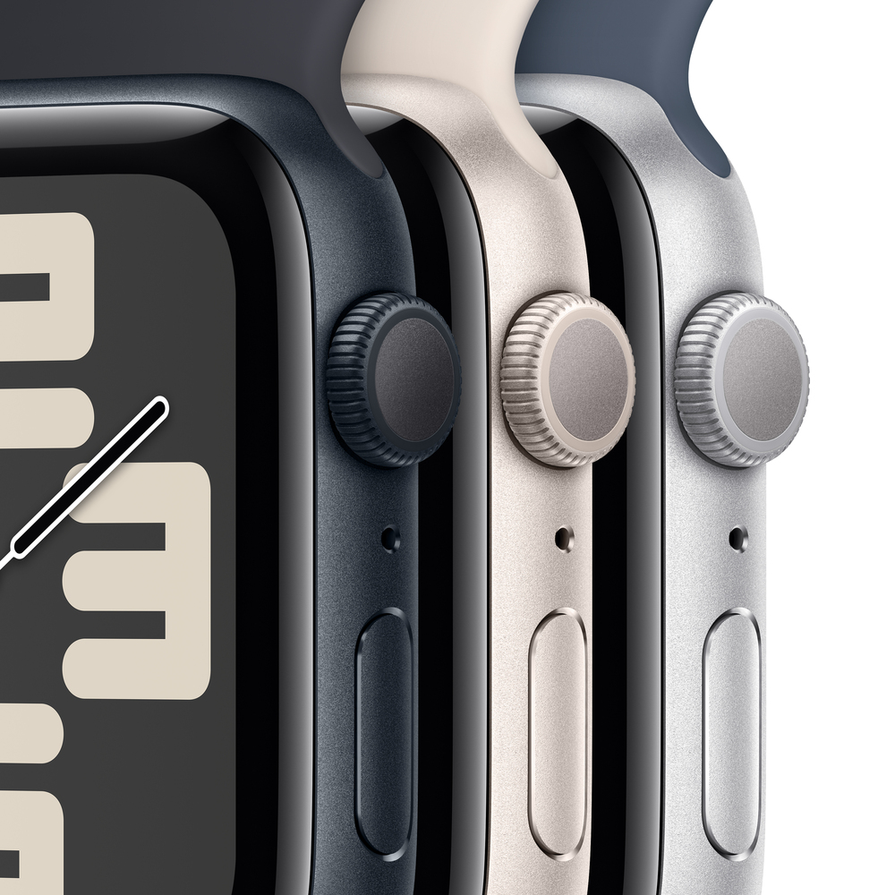 Apple Watch SE GPS 40mm Silver Aluminium Case se Storm Blue Sport Band - M/L