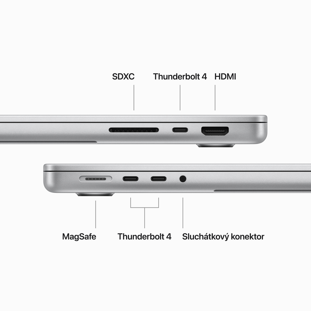 MacBook Pro 14" Apple M3 Pro 11core CPU 14core GPU 18GB 512GB Stříbrný CZ