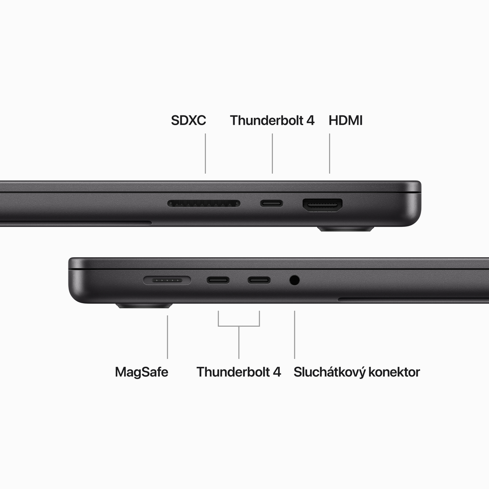 MacBook Pro 16" Apple M3 Max 14core CPU 30core GPU 36GB 1TB Vesmírně černý CZ