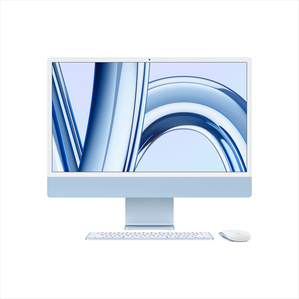 iMac 24" 4.5K Apple M3 8core CPU 10core GPU 8GB 256GB Modrý CZ
