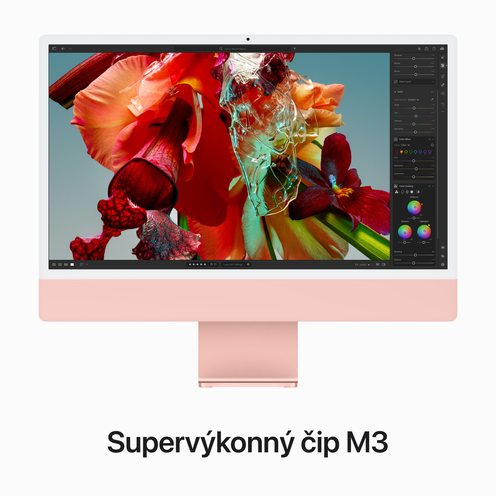 iMac 24" 4.5K Apple M3 8core CPU 10Ccore GPU 8GB 256GB Růžový CZ