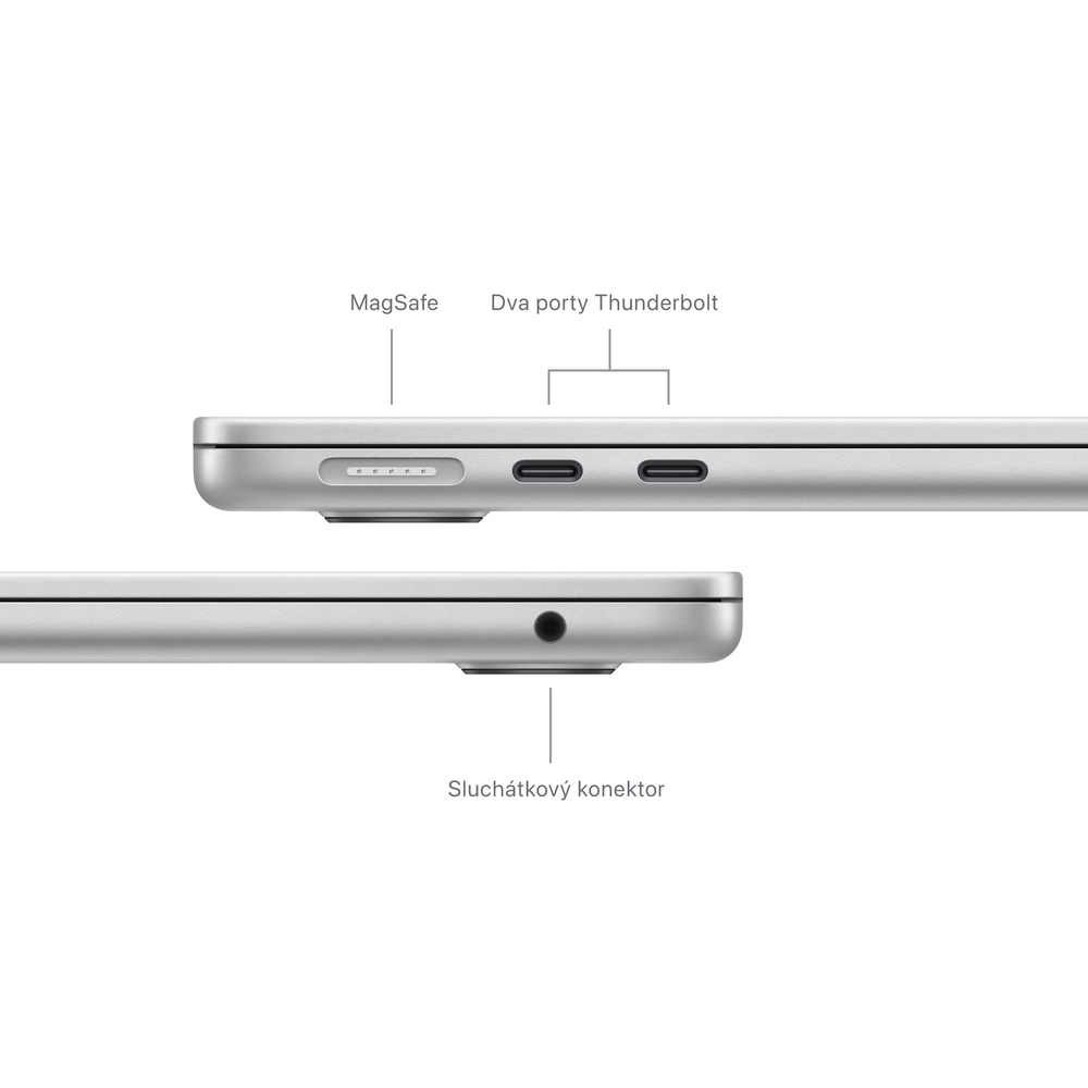 MacBook Air 13" Apple M3 8core CPU 10core GPU 8GB 512GB Stříbrný CZ