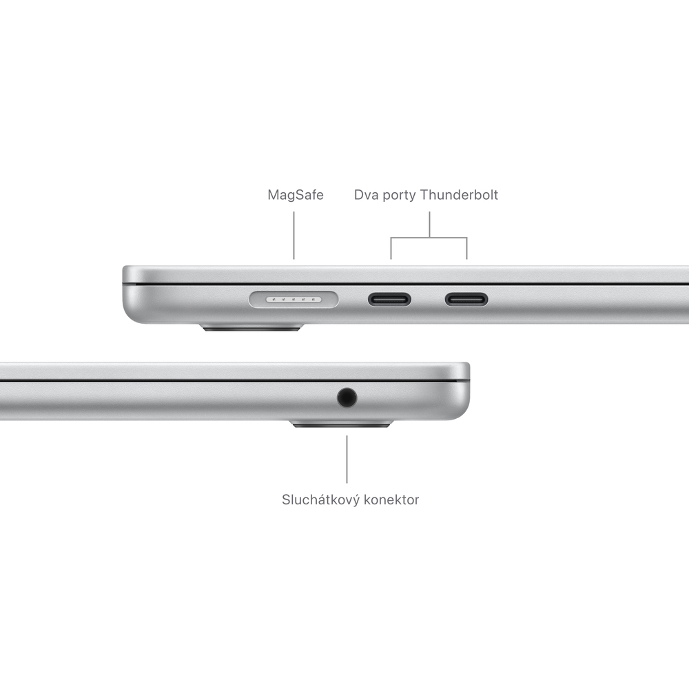MacBook Air 15" Apple M3 8core CPU 10core GPU 16GB 512GB Stříbrný CZ