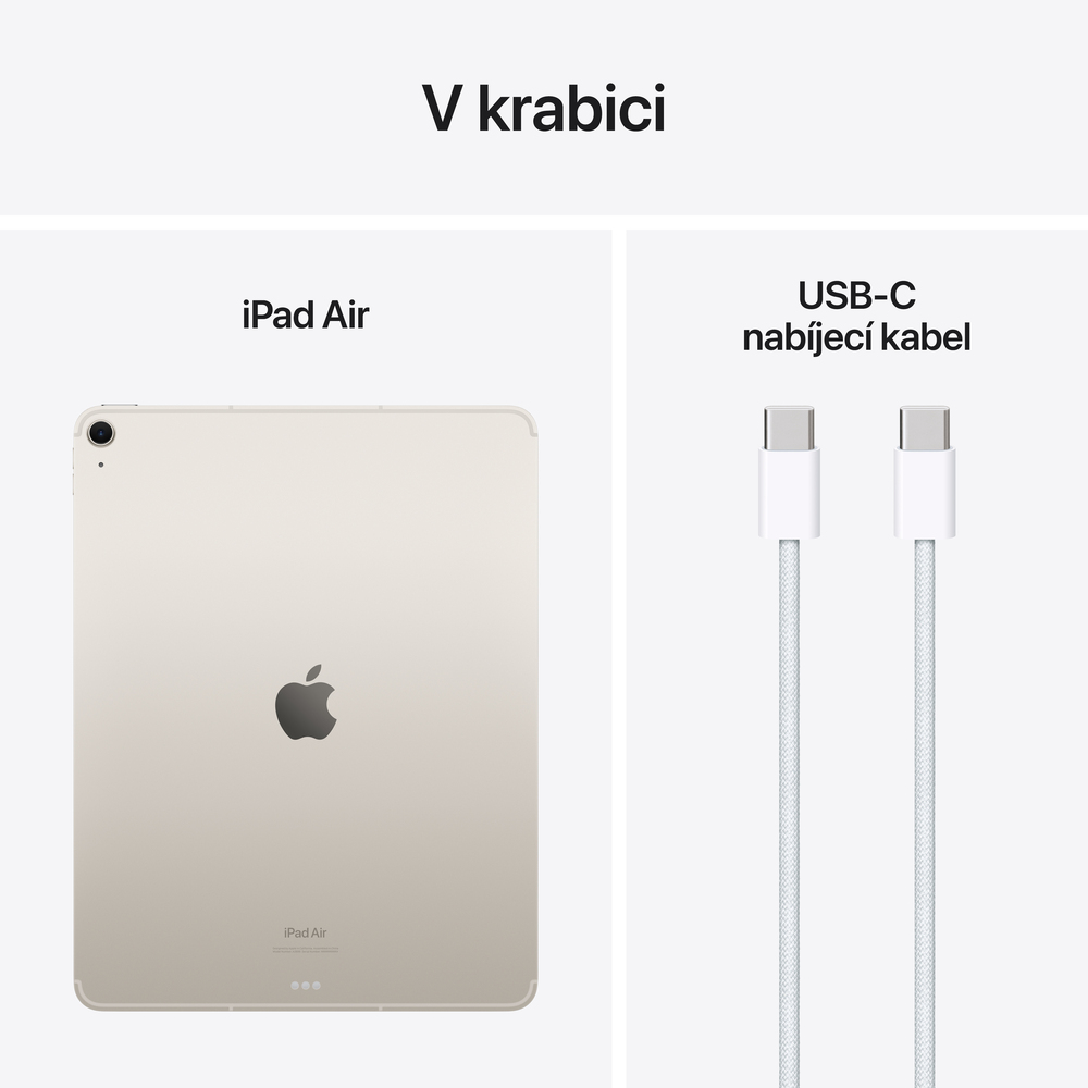 iPad Air 13" Wi-Fi + Cellular 512GB Hvězdně bílý (2024)