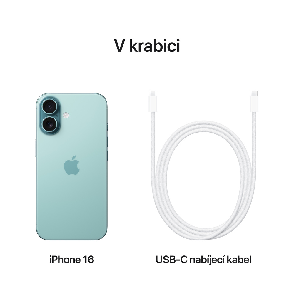 iPhone 16 256 GB modrozelená
