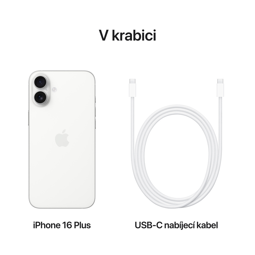 iPhone 16 Plus 512 GB bílá