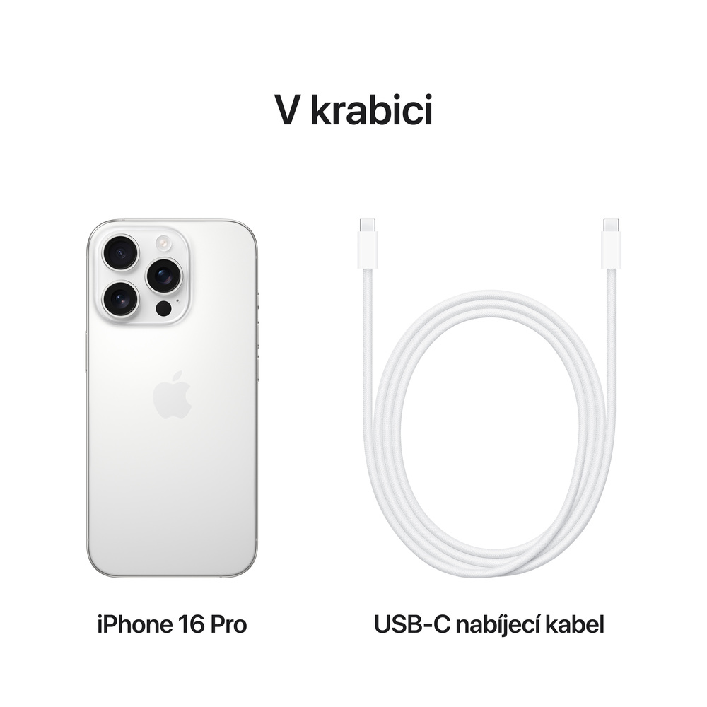 iPhone 16 Pro 512 GB Bílý Titan