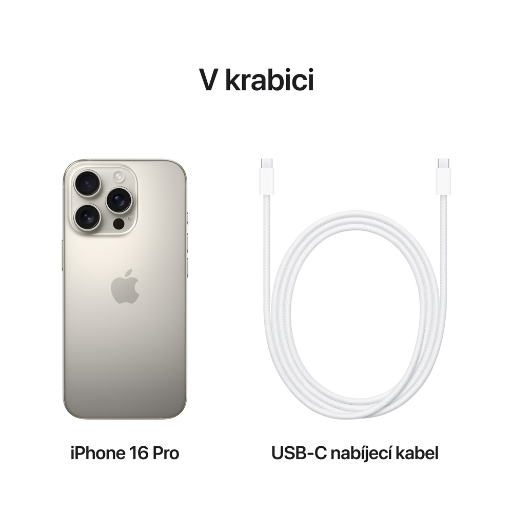iPhone 16 Pro 1 TB Přírodní Titan